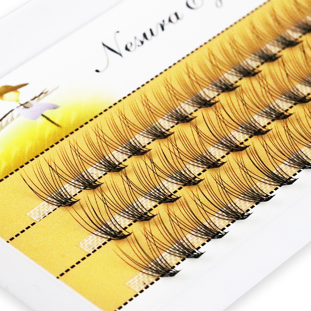 10D Faux Mink Eyelash Clusters - Eyelash Extension Russian 评论和价格