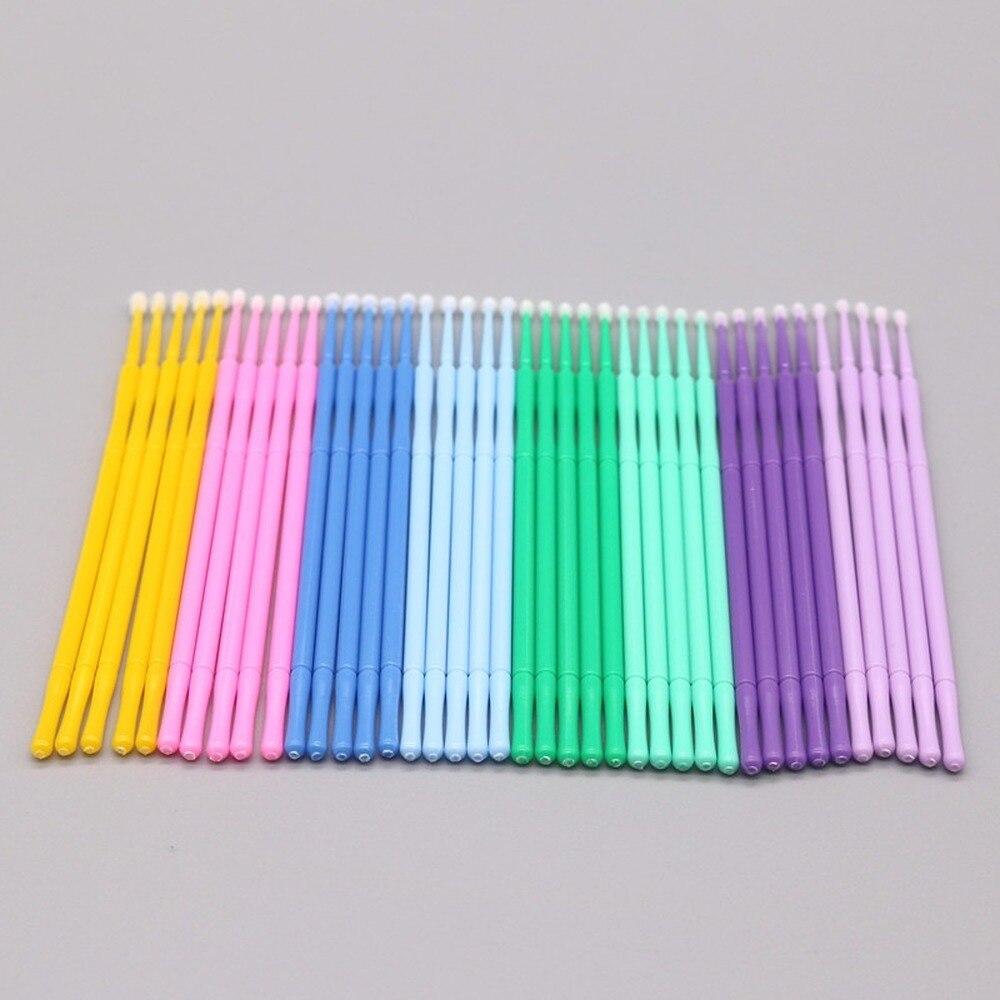 100pcs/lot Micro Brushes Make  - Eyelash Extension Look 评论和价格