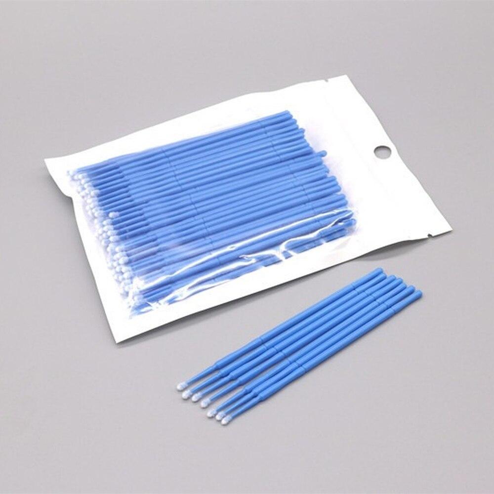 100pcs/lot Micro Brushes Make  - Eyelash Extension Look 评论和价格
