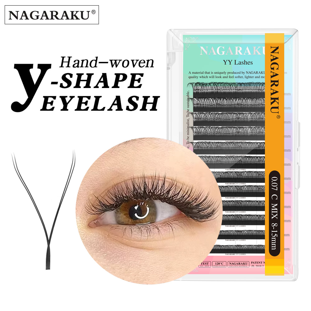 NAGARAKU YY Shape Hand Woven P - Eyelash Extension Human Hair 评论和价格