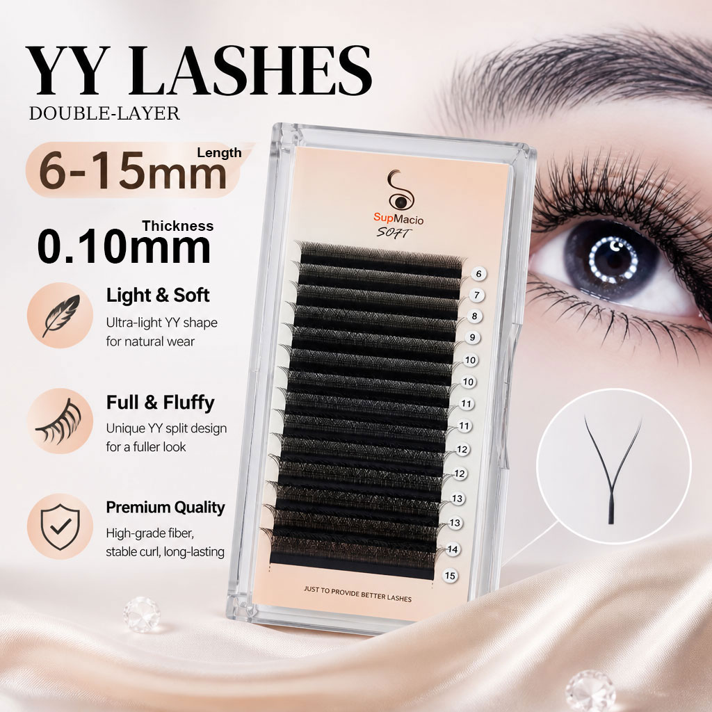 Supmacio 0.10 mm YY Lash Y Sha - Eyelash Extension Human Hair 评论和价格