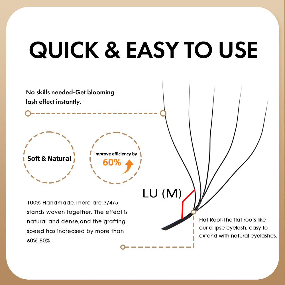 MASSCAKU L LU M Curl YY/W Shap - Eyelash Extension Human Hair 评论和价格
