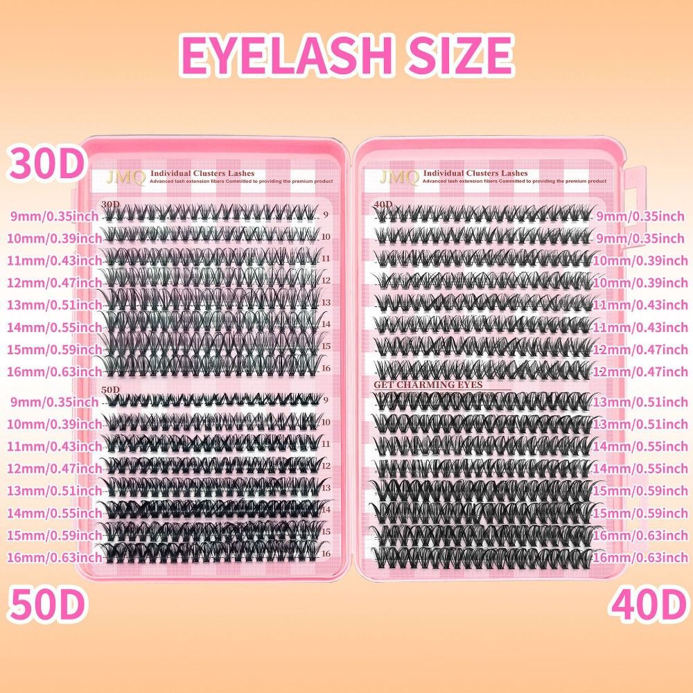 9-16mm Length False Eyelashes  - Eyelash Extension Look 评论和价格
