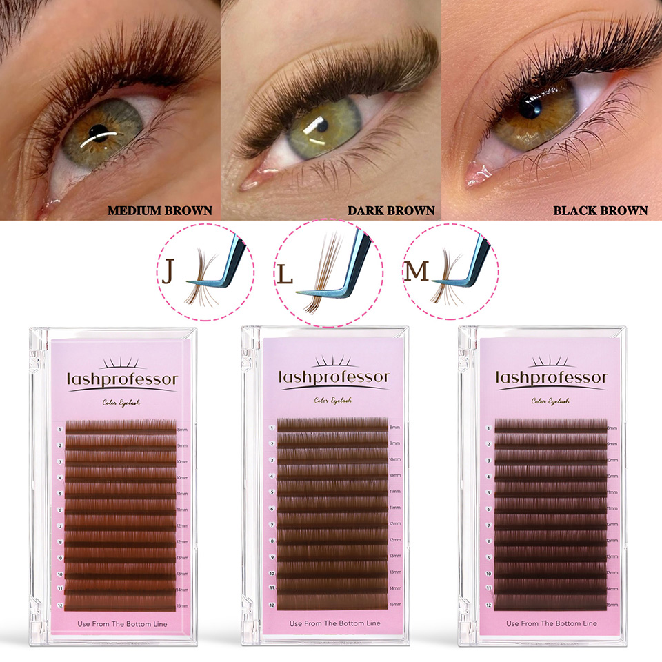 Lashprofessor J L M Curl Brown - Eyelash Extension Russian 评论和价格