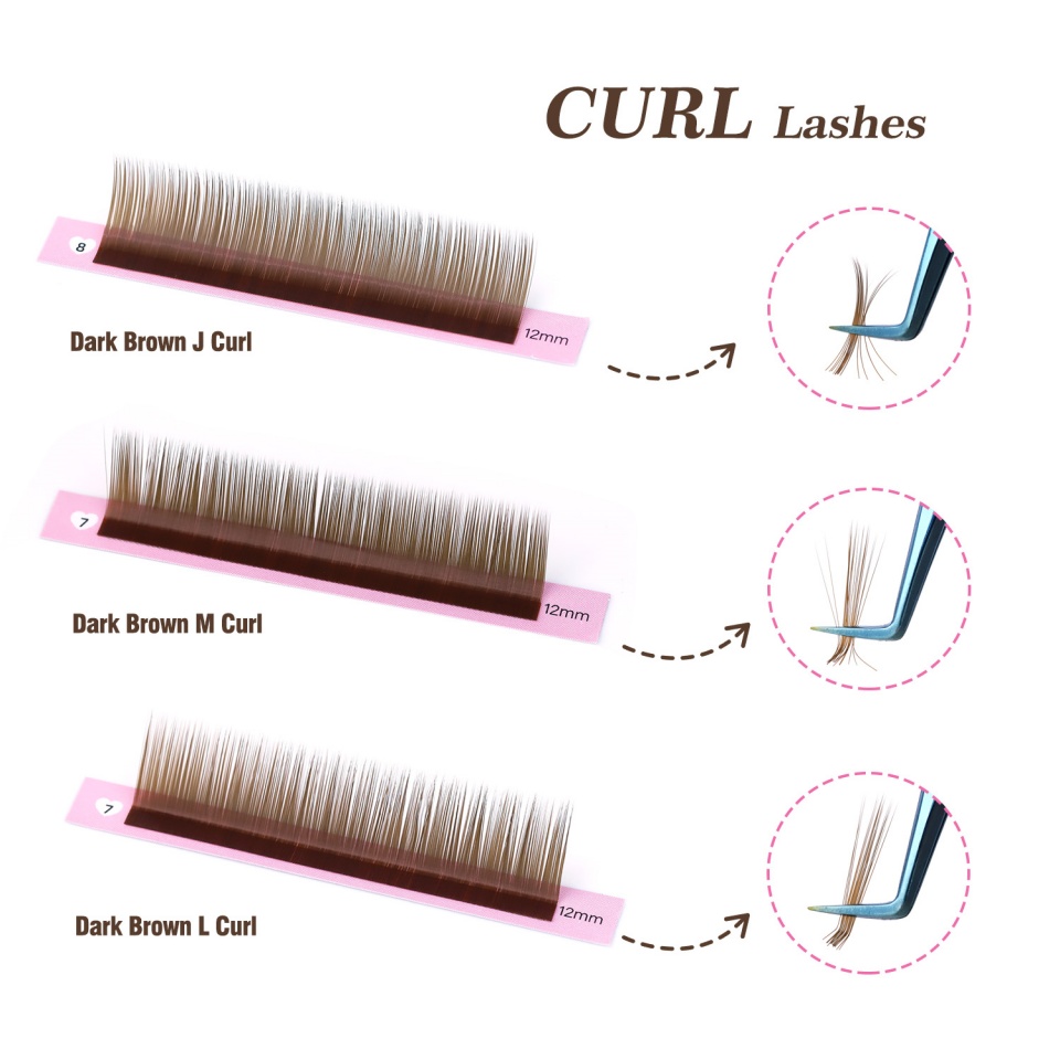 Lashprofessor J L M Curl Brown - Eyelash Extension Russian 评论和价格