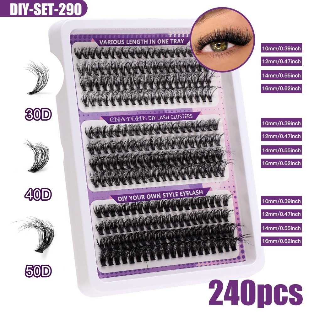 Natural Look False Eyelashes W - Eyelash Extension Natural Look 评论和价格