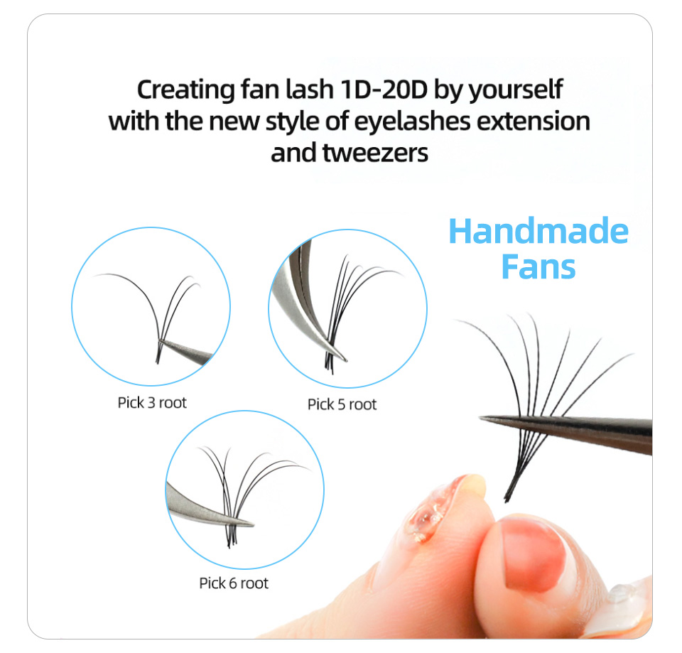 AGUUD 16 Rows Long 16-20mm Eye - Eyelash Extension Russian 评论和价格