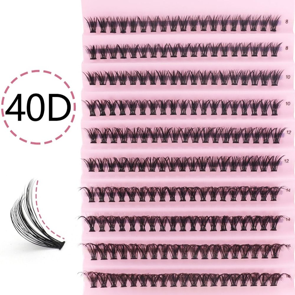 40D 8/10/12/14/16mm Individual - Eyelash Extension Human Hair 评论和价格