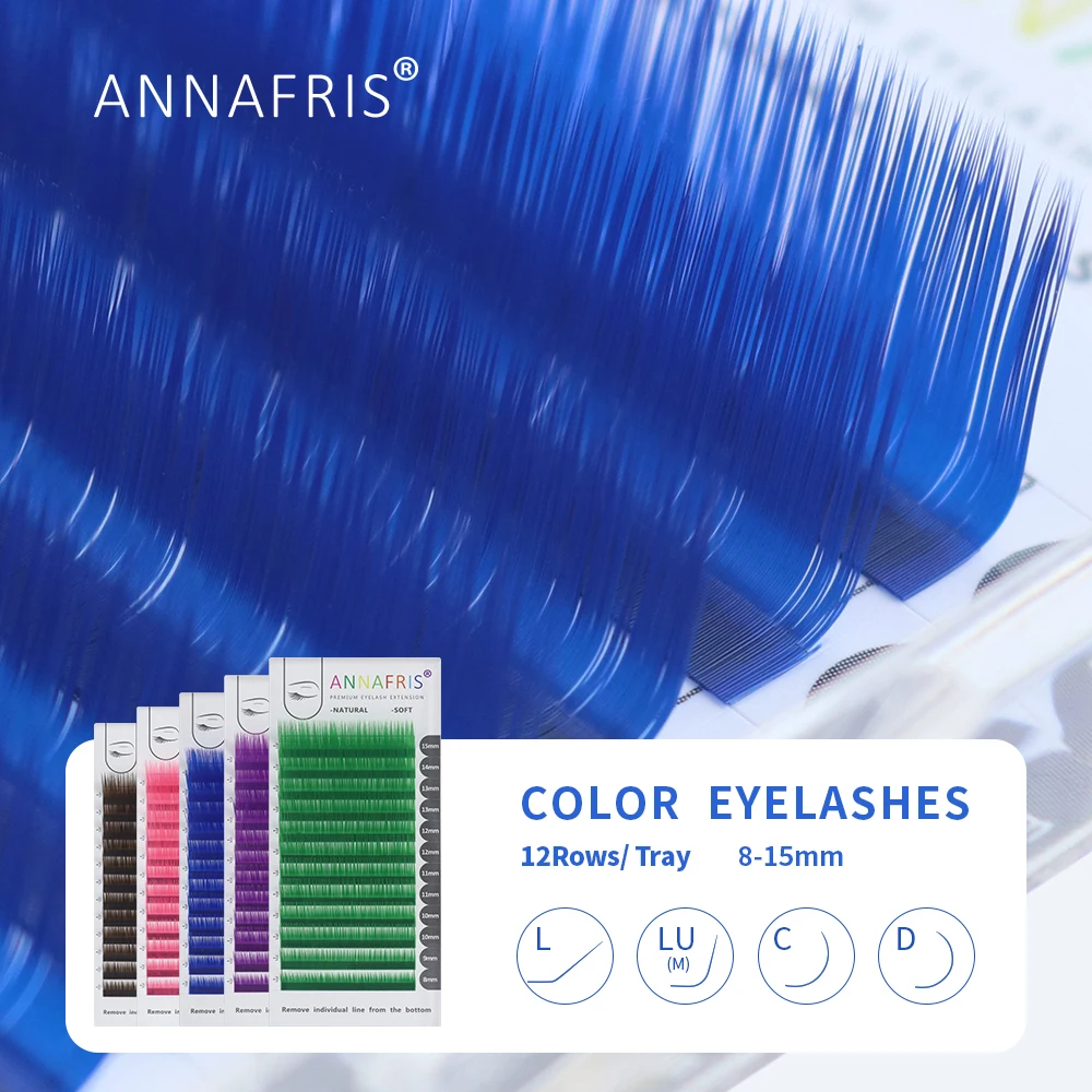 ANNAFRIS Individual Colored Ey - Eyelash Extension Russian 评论和价格