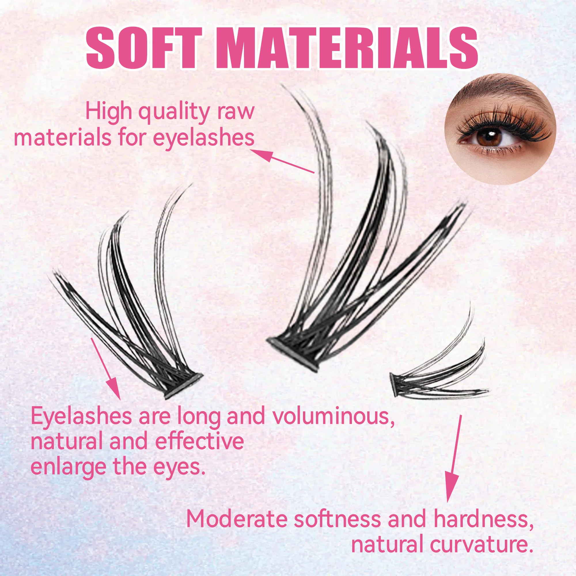 Eyelashes 200 PCS Clusters Las - Eyelash Extension London 评论和价格