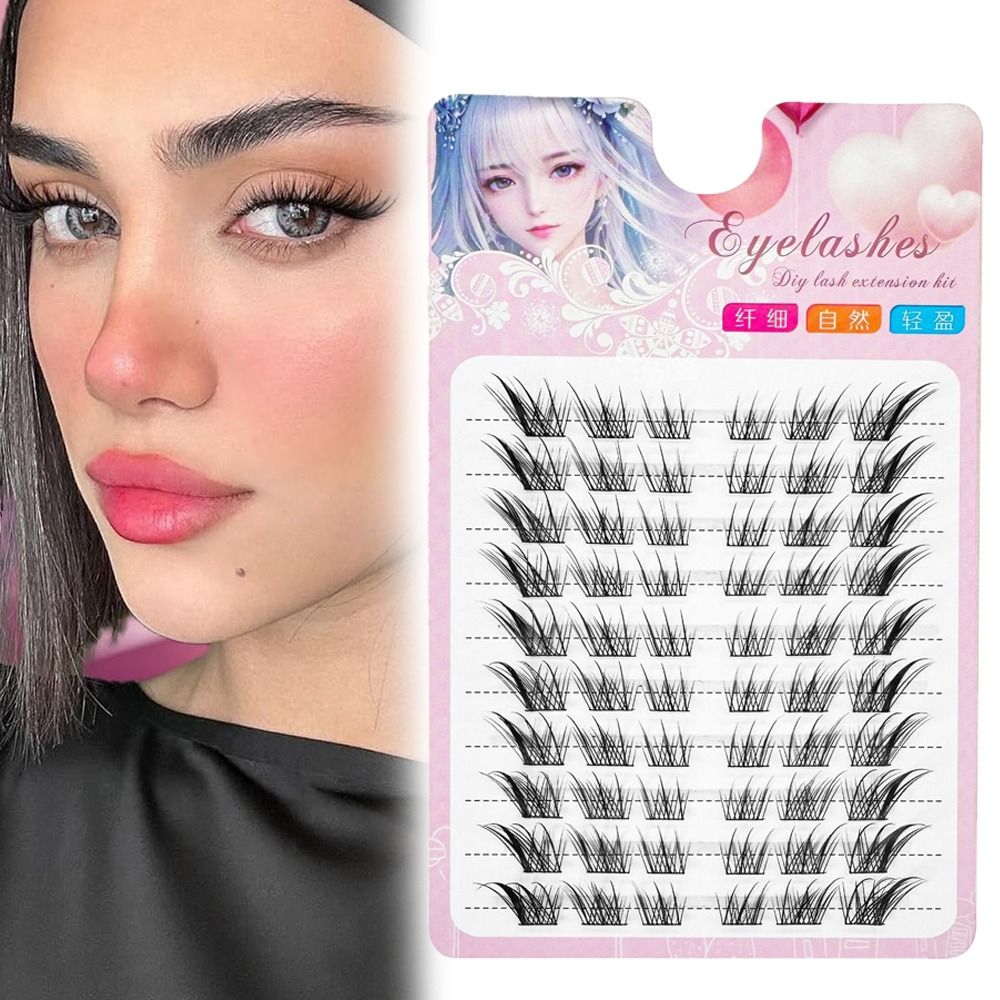3D Cat Eye Clusters Lashes Nat - Eyelash Extension For Asian Eyes 评论和价格