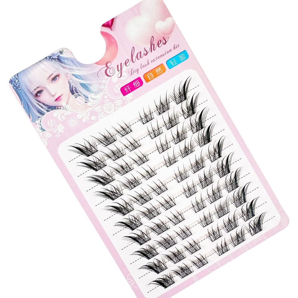 3D Cat Eye Clusters Lashes Nat - Eyelash Extension For Asian Eyes 评论和价格
