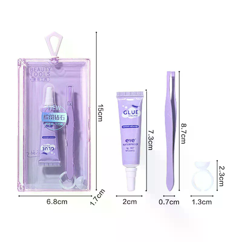 Eyelash Glue With Tweezers Set - Eyelash Extension Eye Irritation 评论和价格