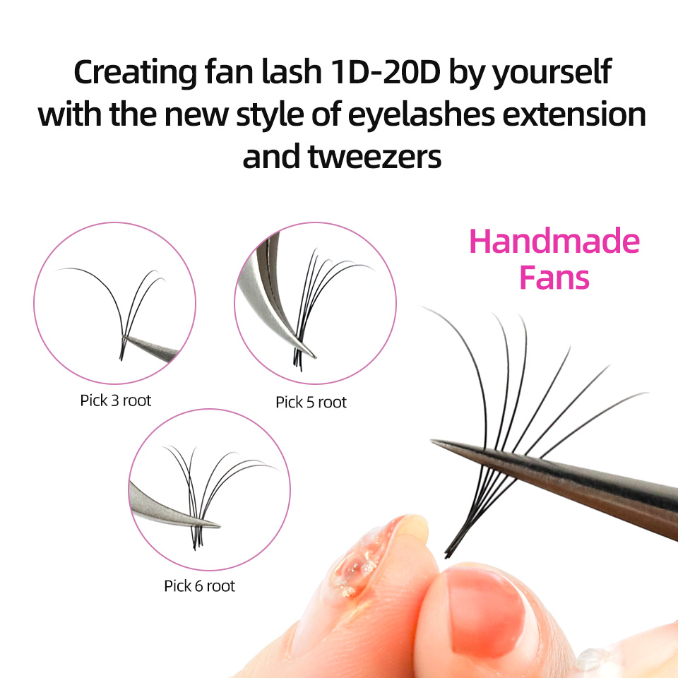 RUJADE 5 Cases/Lot False Eyela - Eyelash Extension Russian 评论和价格